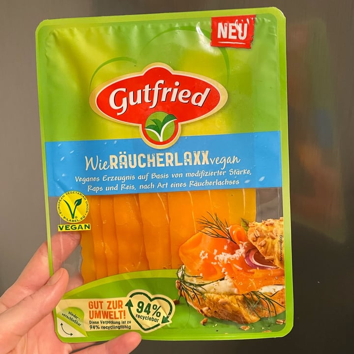 photo of Gutfried Wie Räucherlaxx vegan shared by @fbradaschia on  13 May 2023 - review