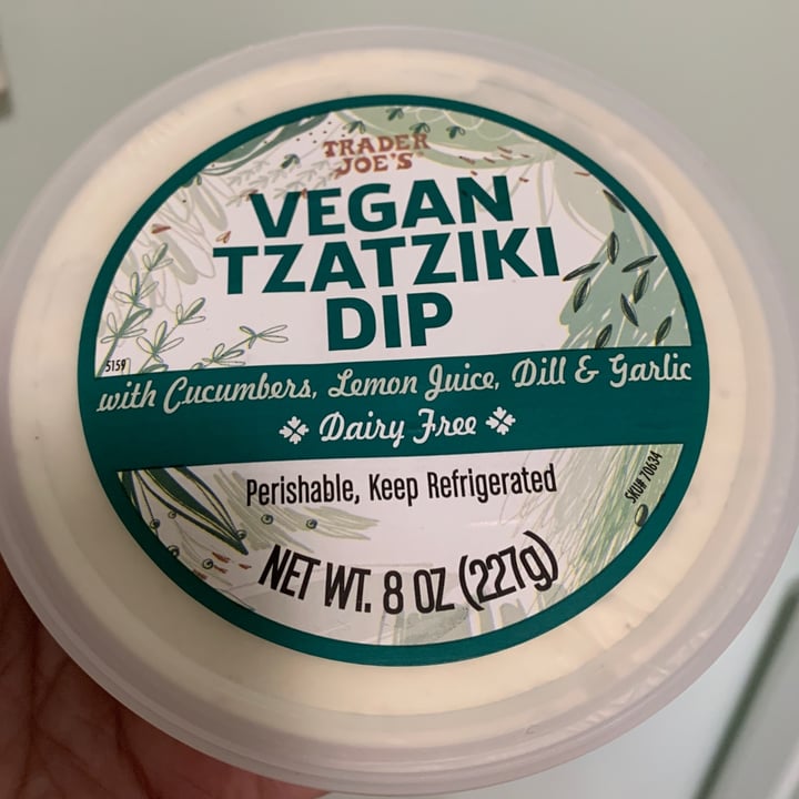 photo of Trader Joe's Vegan tzatziki dip shared by @onehungryvegan on  12 Feb 2023 - review