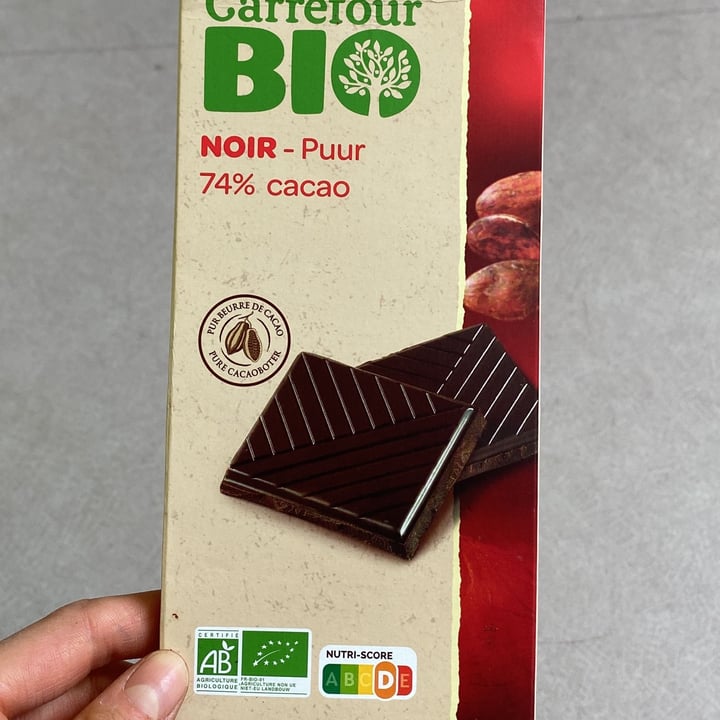 photo of Carrefour Bio noir 74% shared by @polpetta on  06 Apr 2023 - review