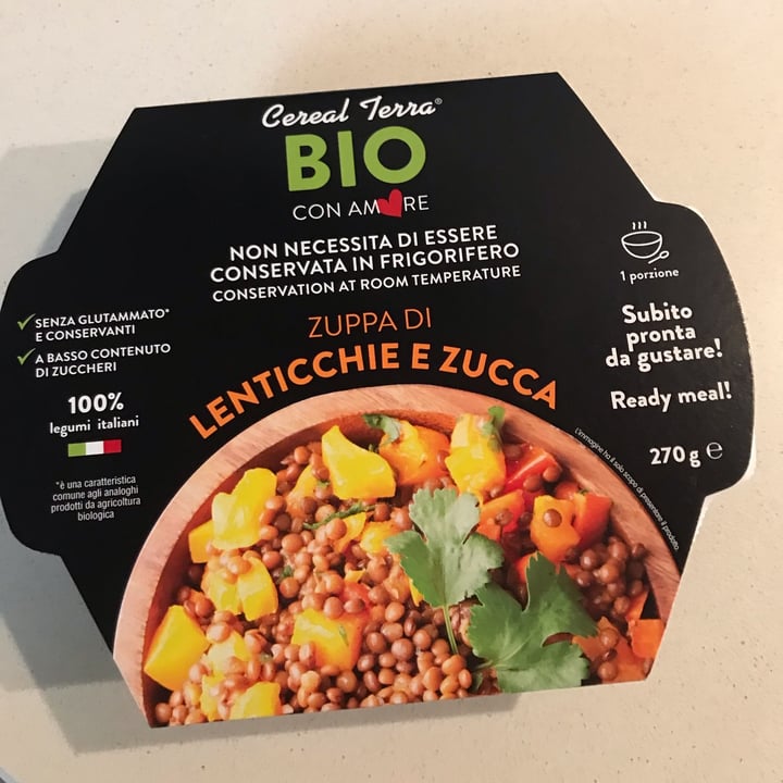 photo of Cereal Terra Zuppa di lenticchie e zucca shared by @saradiv on  18 Jan 2023 - review