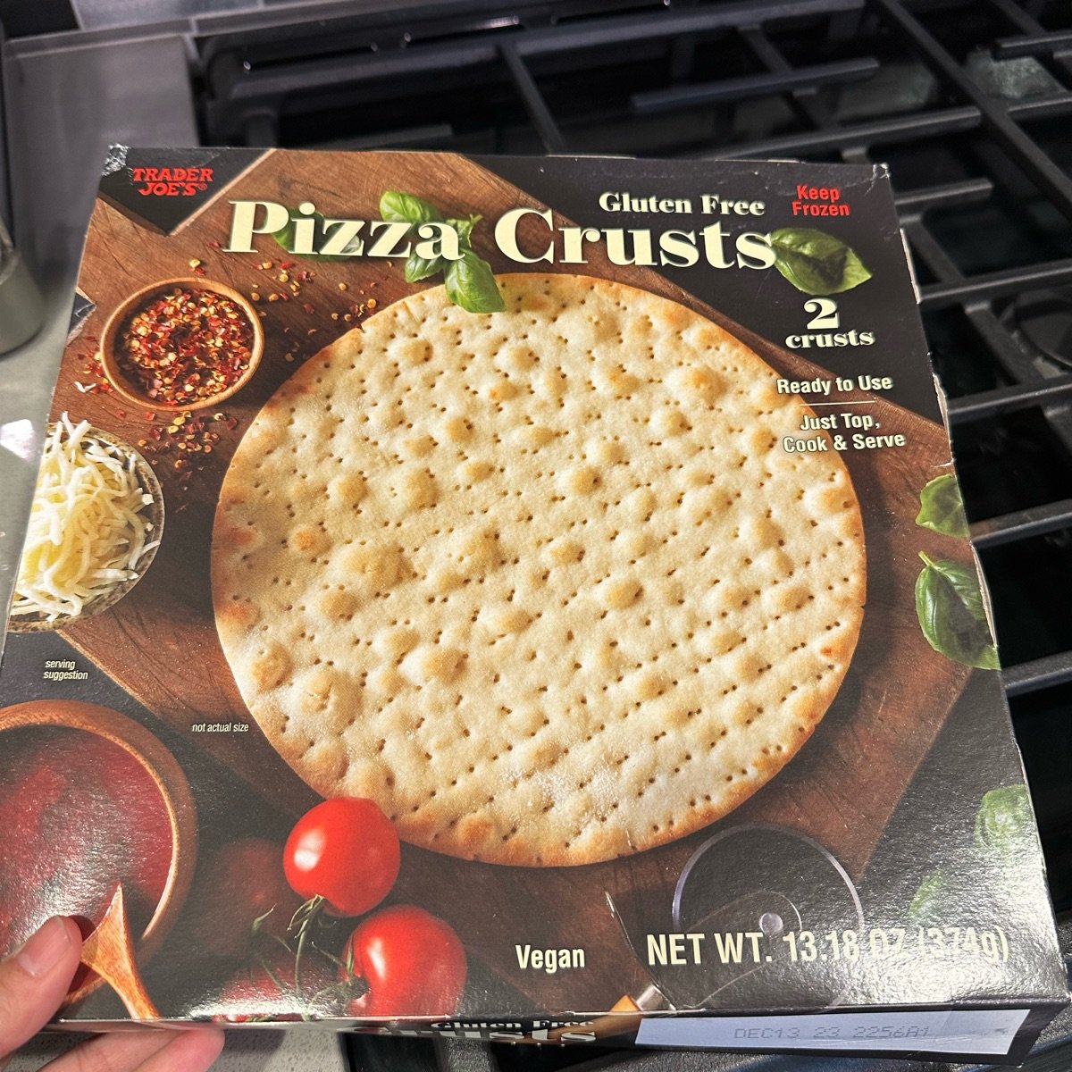 Avaliações de gluten free pizza crusts da Trader Joe