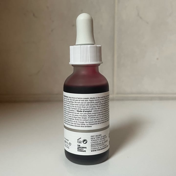 photo of The Ordinary AHA 30% + BHA 2% Peeling Solution shared by @gianespo99 on  19 Mar 2023 - review