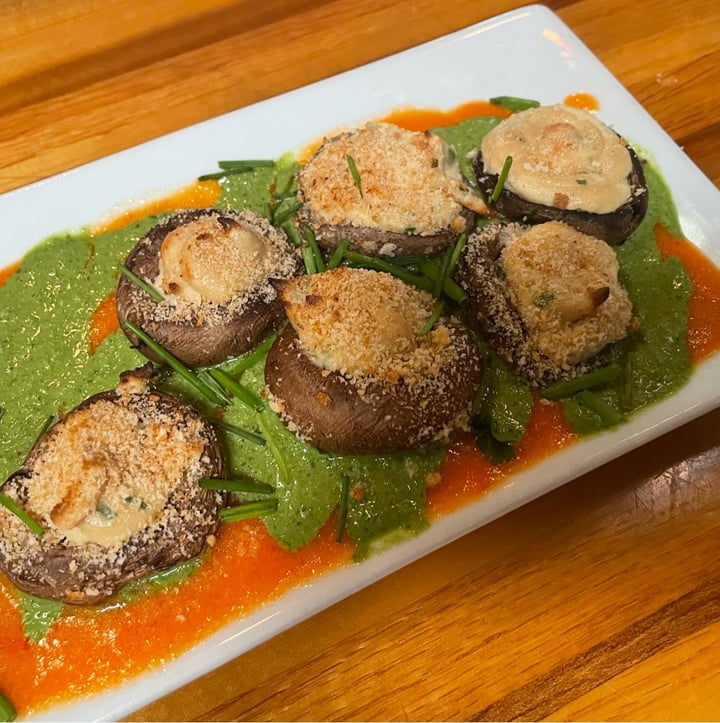 photo of Zest Kitchen & Bar Stuffed mushrooms shared by @dentalandlentils on  11 Jun 2023 - review