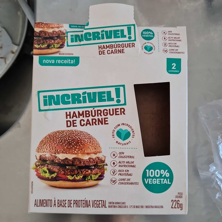 photo of Incrível - Seara Burger 100% Vegetal shared by @thiagogarcia on  13 May 2023 - review