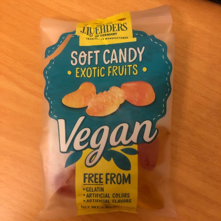 photo of J. Luehders of Germany Soft Candy Exotic Fruits shared by @vegellious on  25 Jan 2023 - review