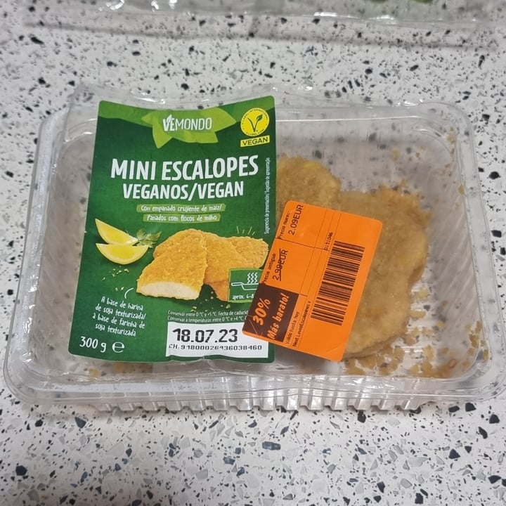 photo of Vemondo  Mini Escalopes Veganos shared by @mariencd on  18 Jul 2023 - review