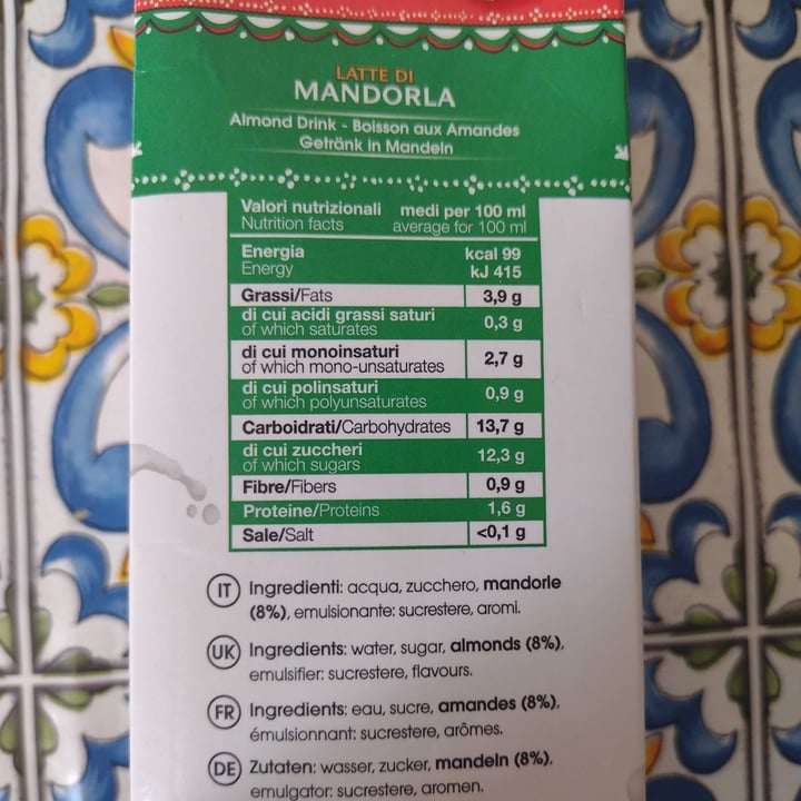 photo of I Siciliani Latte di mandorla shared by @chapelliere on  23 Jul 2023 - review