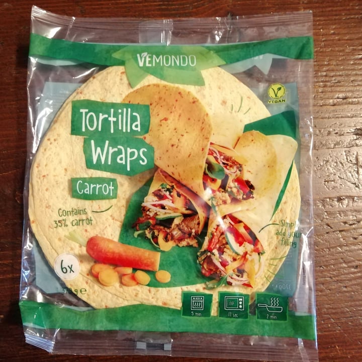 photo of Vemondo Tortilla Wraps Carrot shared by @af9 on  27 Jan 2023 - review