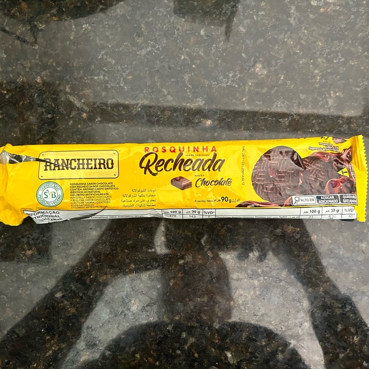 photo of Rancheiro Biscoito recheado sabor chocolate shared by @polianacristo on  10 Jun 2023 - review