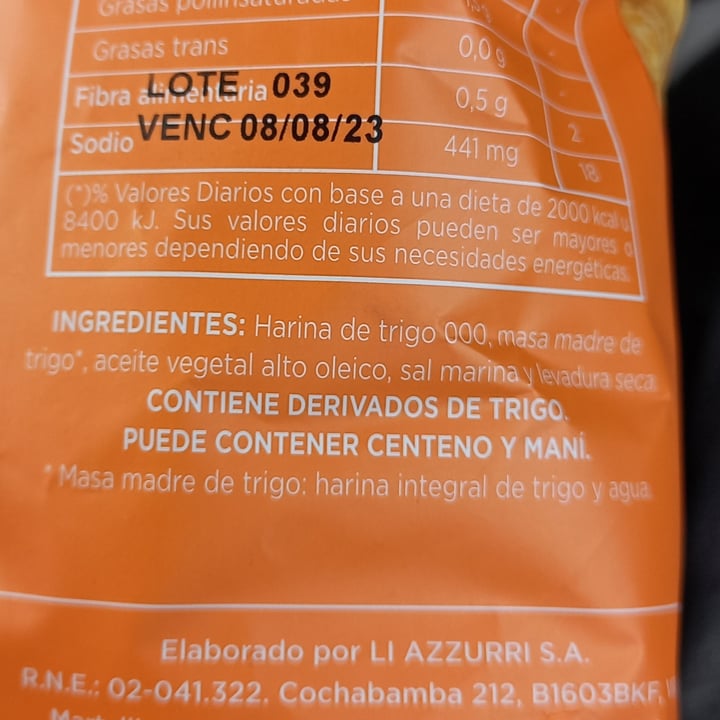 photo of Almadre Pita chips de masa madre shared by @valentinao on  16 Aug 2023 - review