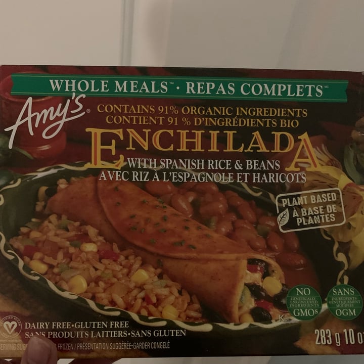 photo of Amy’s Amy's Enchilada with Spanish Rice & Beans shared by @ecoearth on  19 Jan 2023 - review