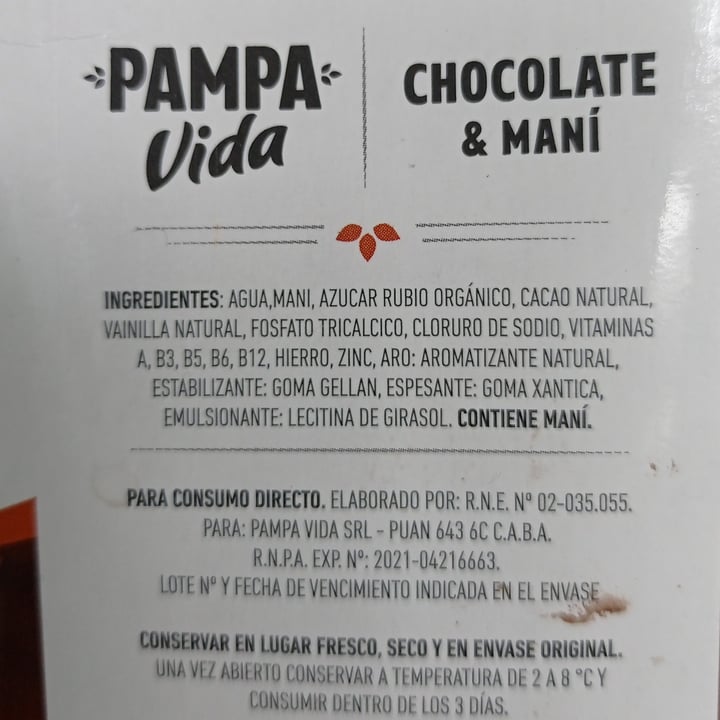 photo of Pampa Vida Leche chocolatada de mani shared by @malalafontan on  04 Jun 2023 - review