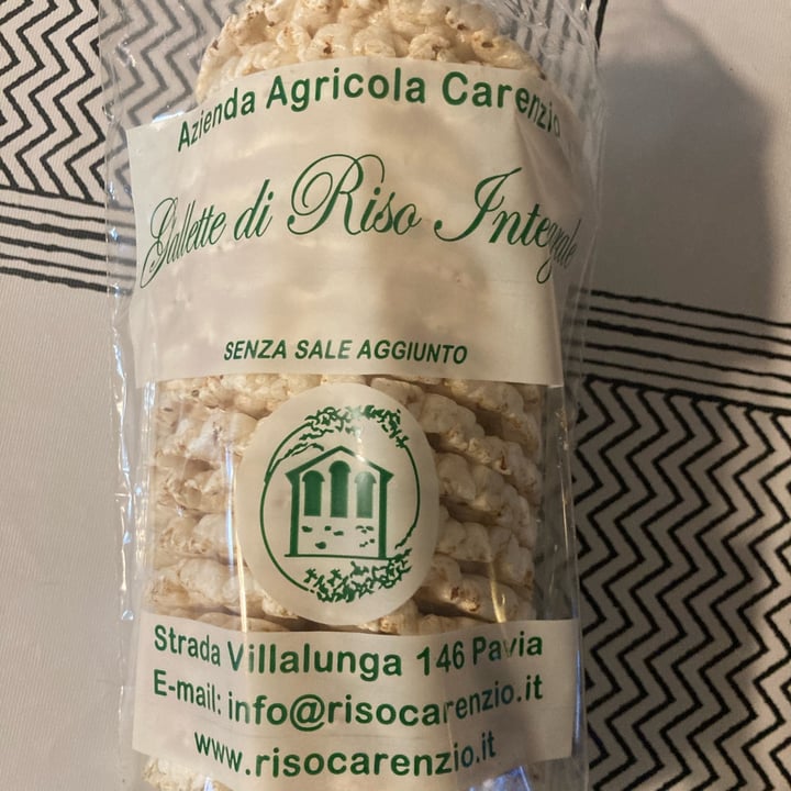 photo of Azienda agricola carenzio Gallette Di Riso shared by @daxvegan on  10 Apr 2023 - review