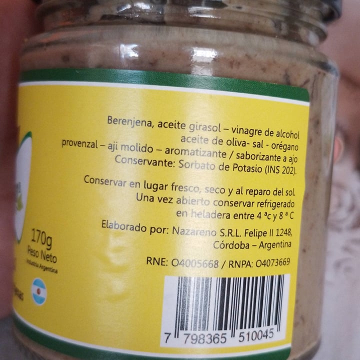 photo of Vegetanesa Adereso a base de berenjenas shared by @vegananivel5 on  10 Jan 2023 - review