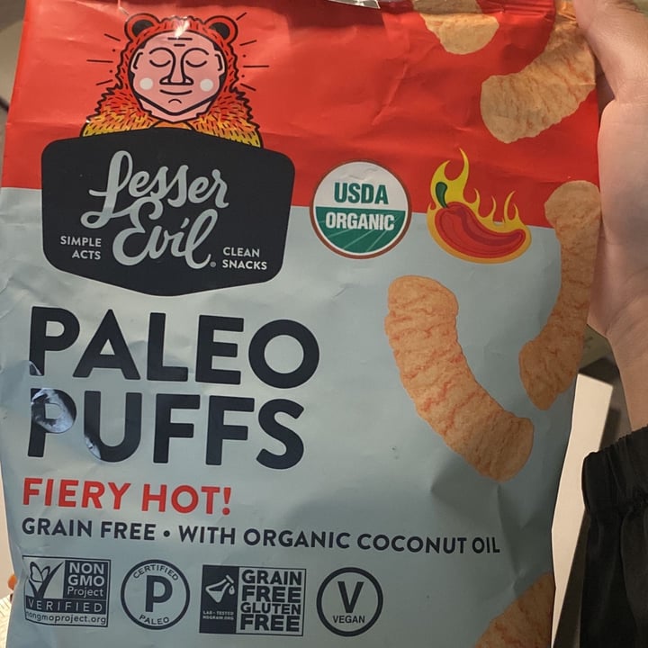 photo of Lesser Evil Snacks Paleo Puffs Fiery HOT! shared by @awnuh on  29 Mar 2023 - review