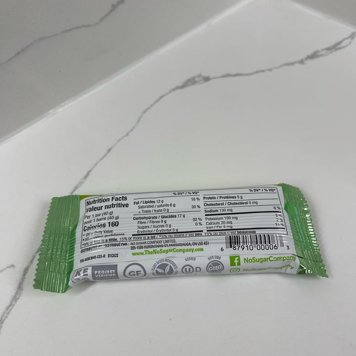 photo of No Sugar Company Chocolate Mint Keto Bar shared by @danielpgerald on  27 Mar 2023 - review