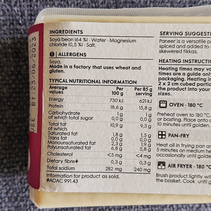 photo of Woolworths Food Plantlove Paneer shared by @anne13 on  07 Jul 2023 - review