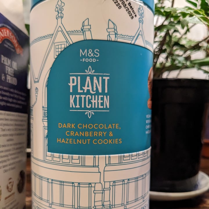 photo of Plant Kitchen (M&S) Dark Chocolate Cranberry & Hazelnut Cookies shared by @mjrapson on  29 Dec 2022 - review