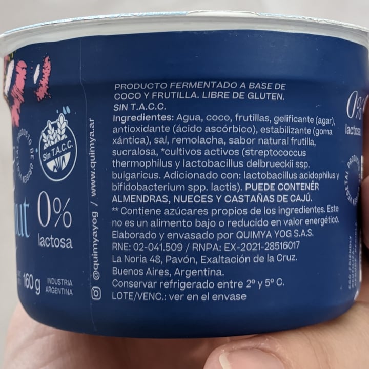 photo of Quimya Yogurt De Frutilla Sin Azucar shared by @magaby on  08 Jun 2023 - review