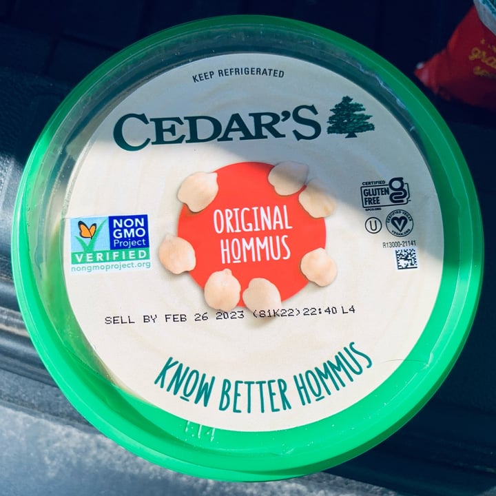photo of Cedar's Foods Original Hommus shared by @allhess on  26 Feb 2023 - review