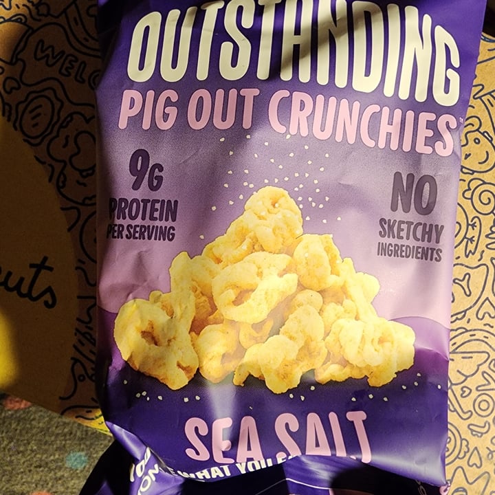 photo of Outstanding Foods Pig Out Crunchies Sea Salt shared by @capturedbybecki on  13 Feb 2023 - review