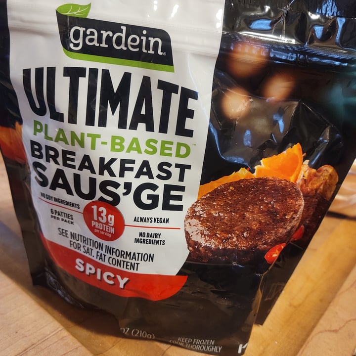 photo of Gardein Breakfast Saus’age Patties Spicy shared by @airybubz on  05 Feb 2023 - review