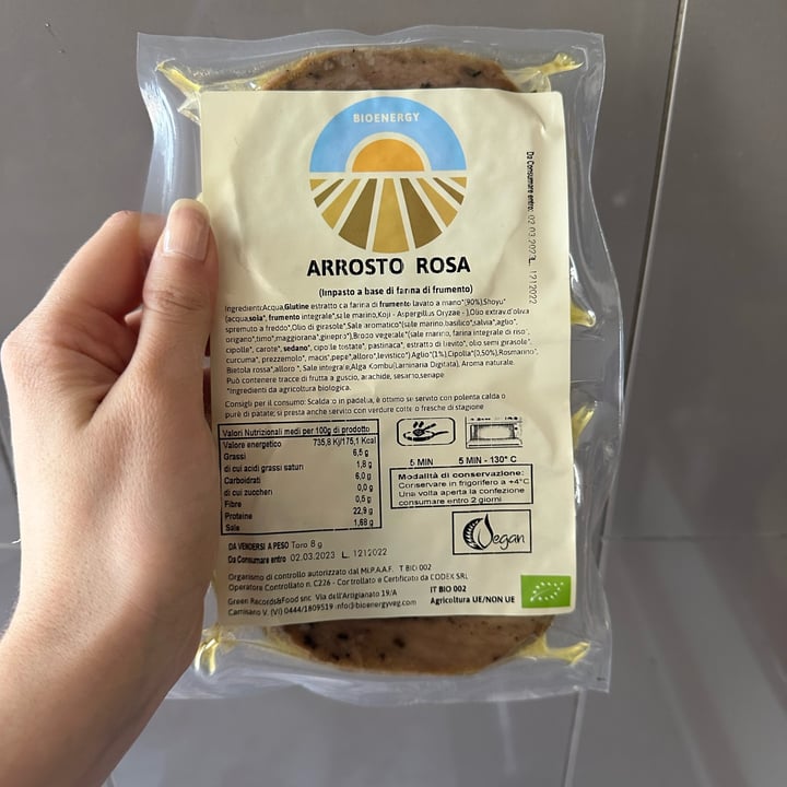 photo of bioenergy Arrosto rosa shared by @ilarietta on  13 Mar 2023 - review