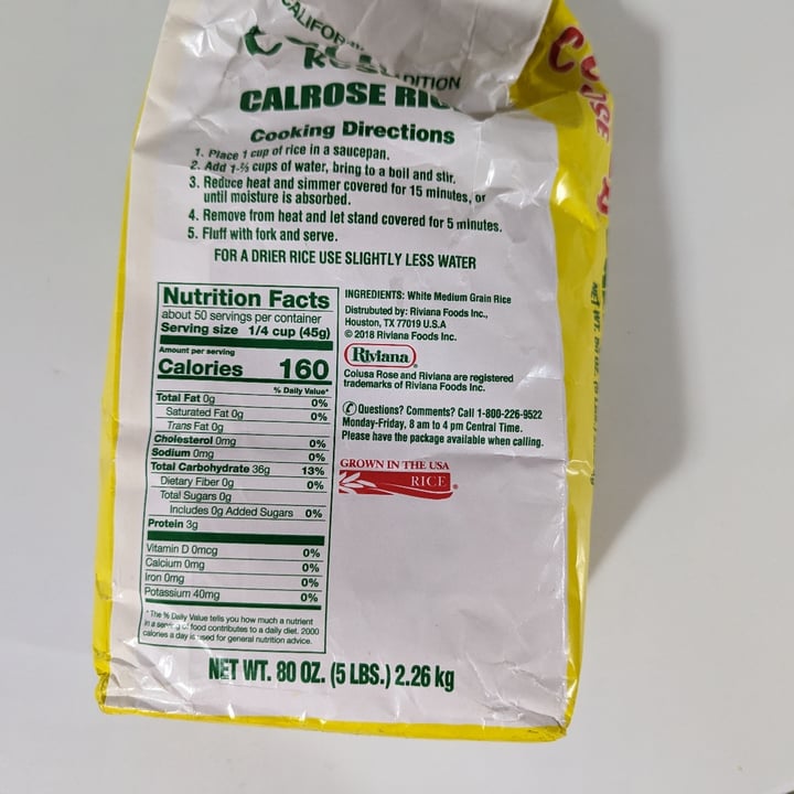 photo of Calusa Rose Calrose Rice shared by @tina360 on  21 Feb 2023 - review