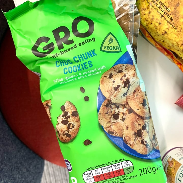 photo of GRO Choc Chunk Cookies shared by @vegpledge on  23 Feb 2023 - review