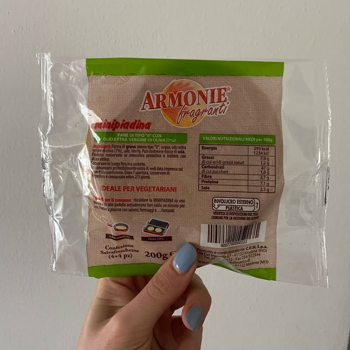 photo of Armonie fragranti Minipiadina shared by @angievegetableslover on  07 Jun 2023 - review
