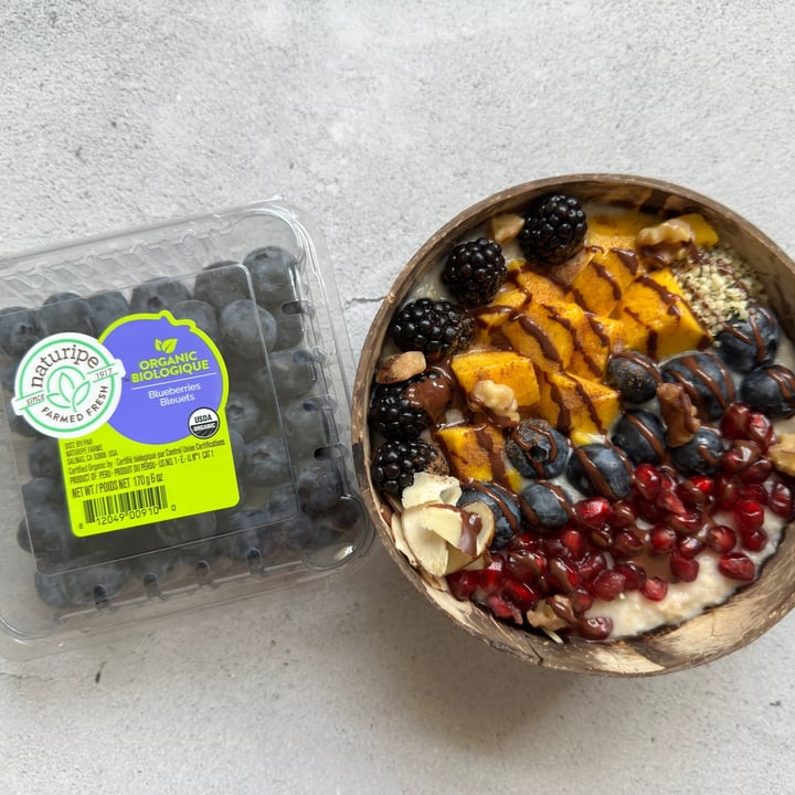 photo of Naturipe Farmed Fresh  ORGANIC BIOLOGIQUE Blueberries Bleuets shared by @berryveganplanet on  31 Jan 2023 - review