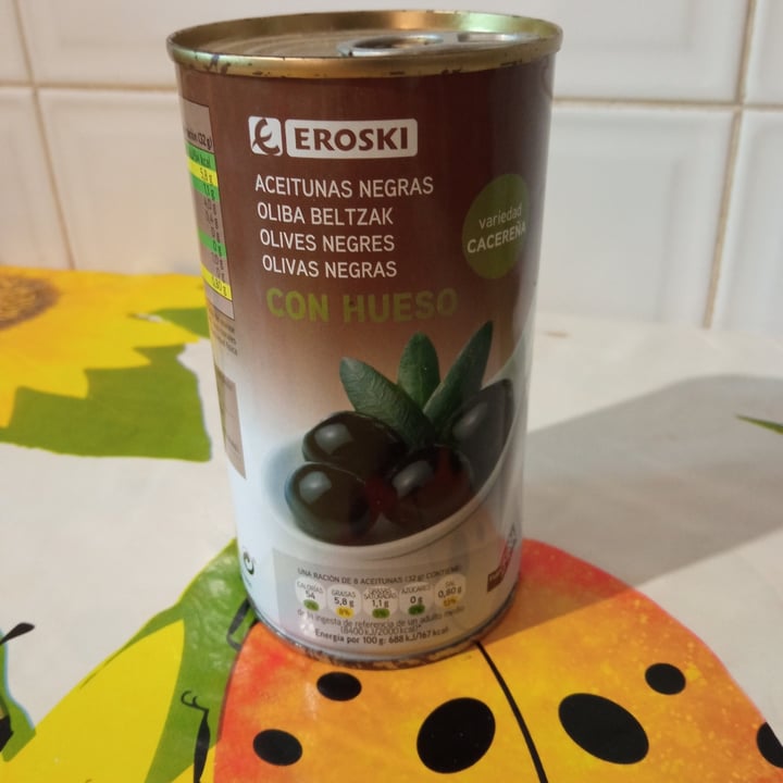 photo of Eroski Aceitunas negras con hueso shared by @rosaliab on  01 Jan 2023 - review