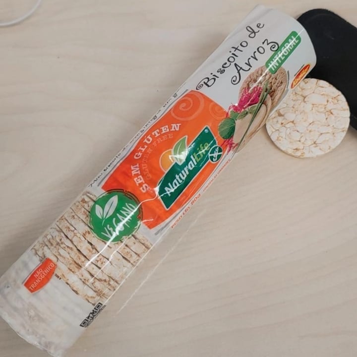 photo of NaturalLife Biscoito de Arroz Integral sem gluten shared by @vegnanda on  03 May 2023 - review