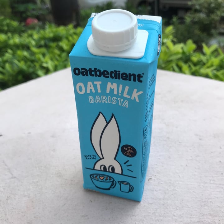 photo of Oatbedient Barista Oat Milk shared by @ziggyradiobear on  12 Aug 2023 - review