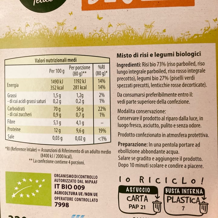 photo of Natura Felice Bio riso e legumi shared by @gattaviola on  26 Mar 2023 - review
