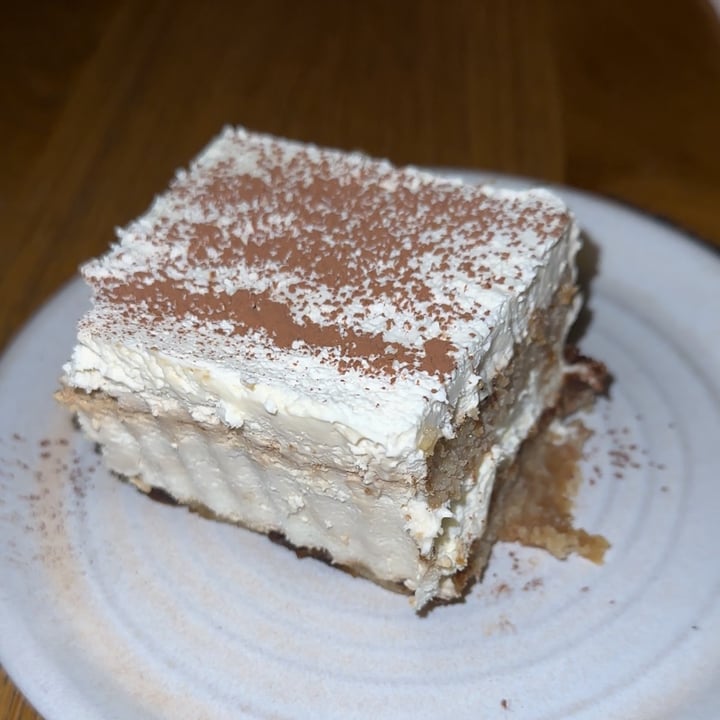 photo of Mildreds Restaurant white chocolate almond tiramisu shared by @browngirlvegan on  19 Feb 2023 - review
