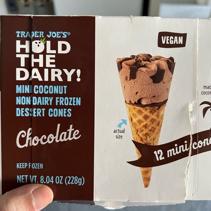 photo of Trader Joe's Hold the Dairy Mini Coconut Non-Dairy Dessert Cones shared by @orangeash on  20 Mar 2023 - review