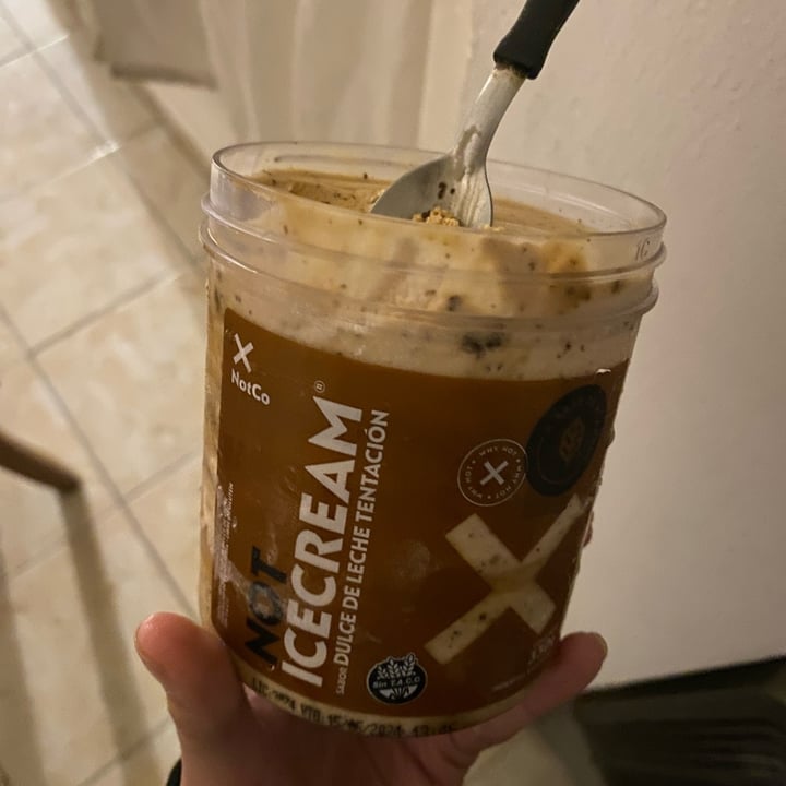 photo of NotCo Not Ice Cream Dulce De Leche Tentación shared by @bbelen on  27 Jul 2023 - review