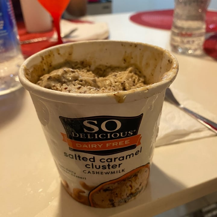 photo of So Delicious Dairy Free Dairy-free Salted Caramel Cluster shared by @meliescosteguy on  23 Apr 2023 - review