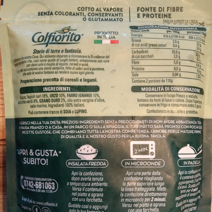 photo of Colfiorito Piatto fatto Lenticchie Fagioli Neri shared by @cami90 on  18 May 2023 - review