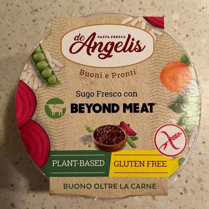 photo of De Angelis Pasta Fresca sugo fresco con beyond meat shared by @itsfrannie on  17 Dec 2022 - review
