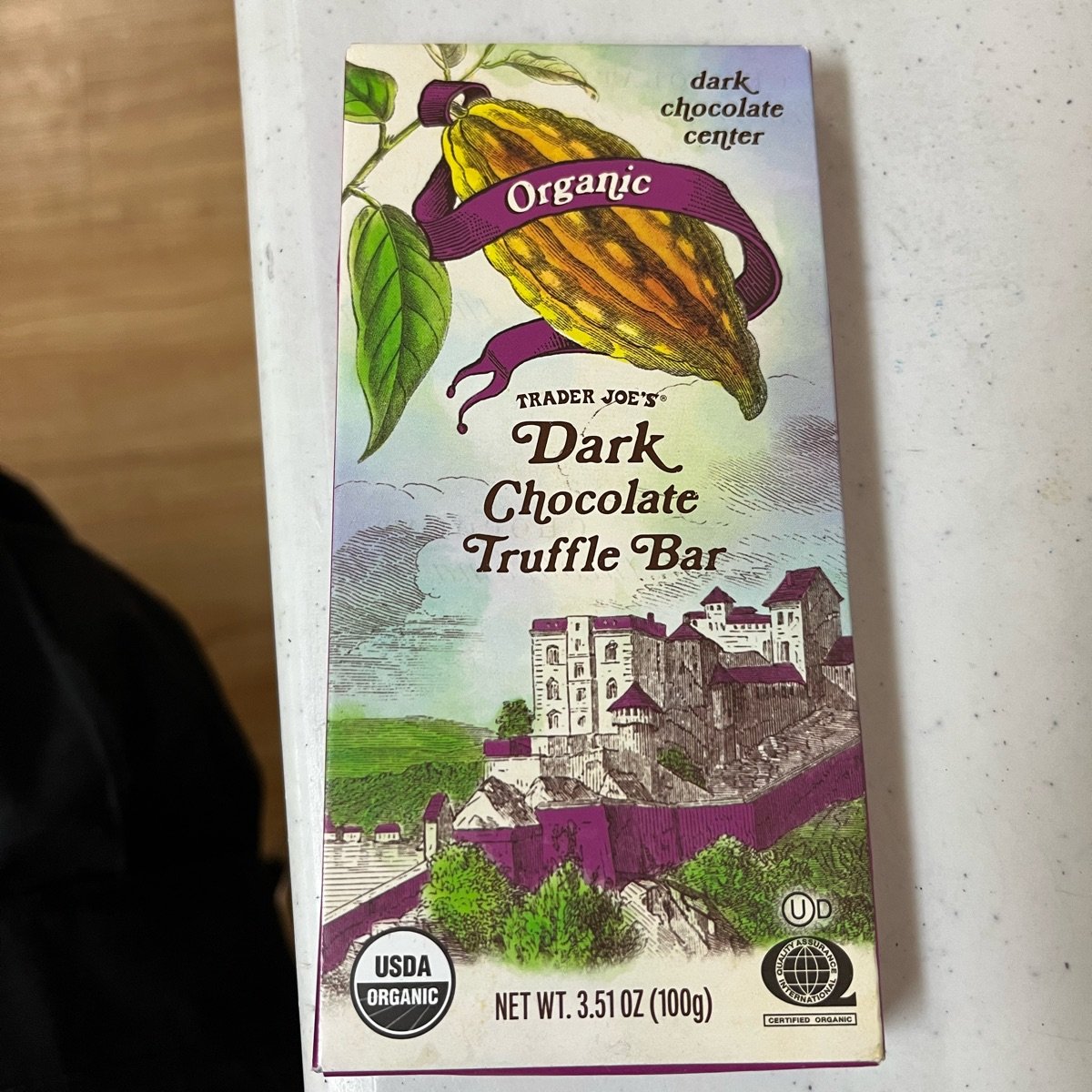Trader Joe's Organic Dark Chocolate Truffle Bar Reviews abillion