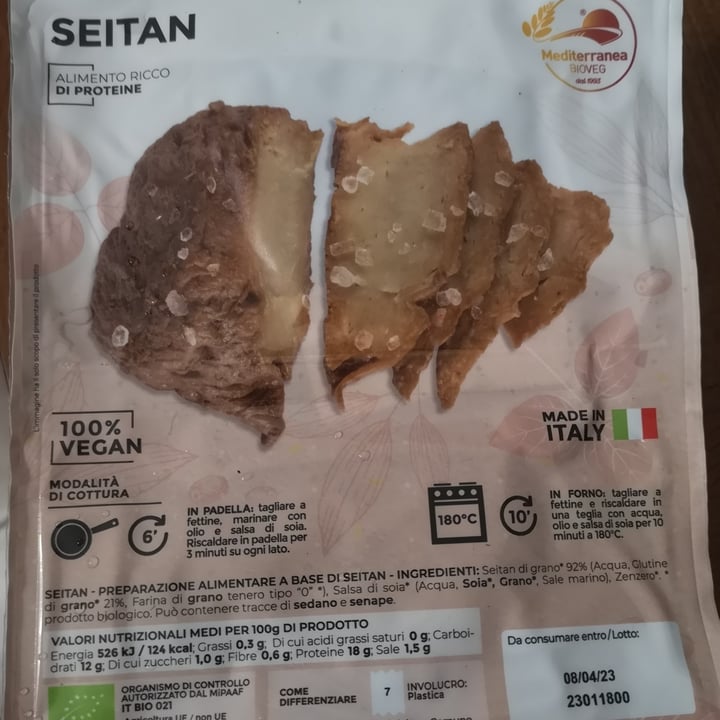 photo of Mediterranea BioVeg Seitan shared by @millymilly on  18 Apr 2023 - review