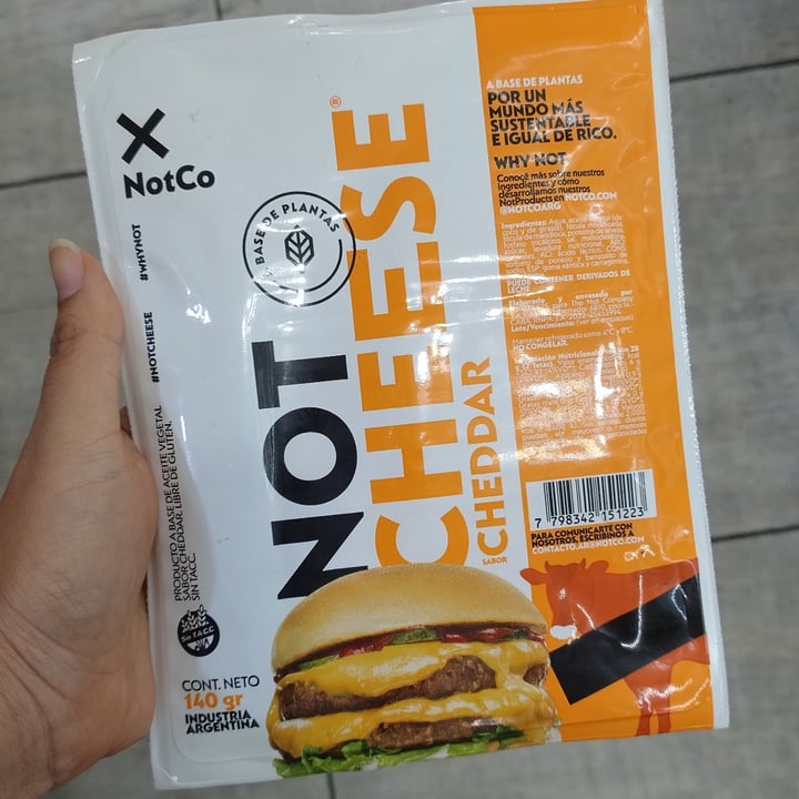 photo of NotCo Queso chedar shared by @purpleveg on  17 May 2023 - review