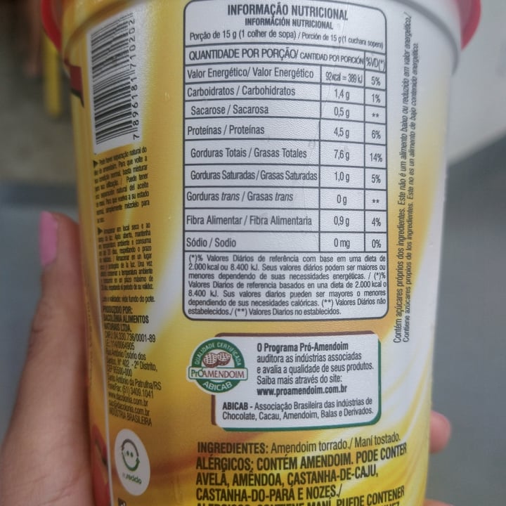 photo of Amendo Power PASTA DE AMENDOIM shared by @marianveg on  28 Mar 2023 - review