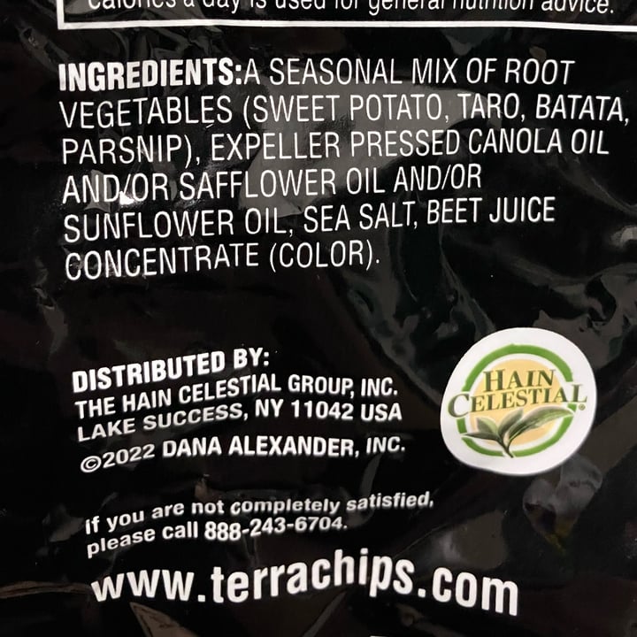 photo of Terra Classic Sea Salt Vegetable Chips shared by @tamirizg on  11 Aug 2023 - review