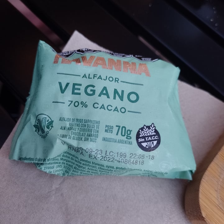 photo of Havanna Alfajor Vegano shared by @soynayme on  11 Aug 2023 - review