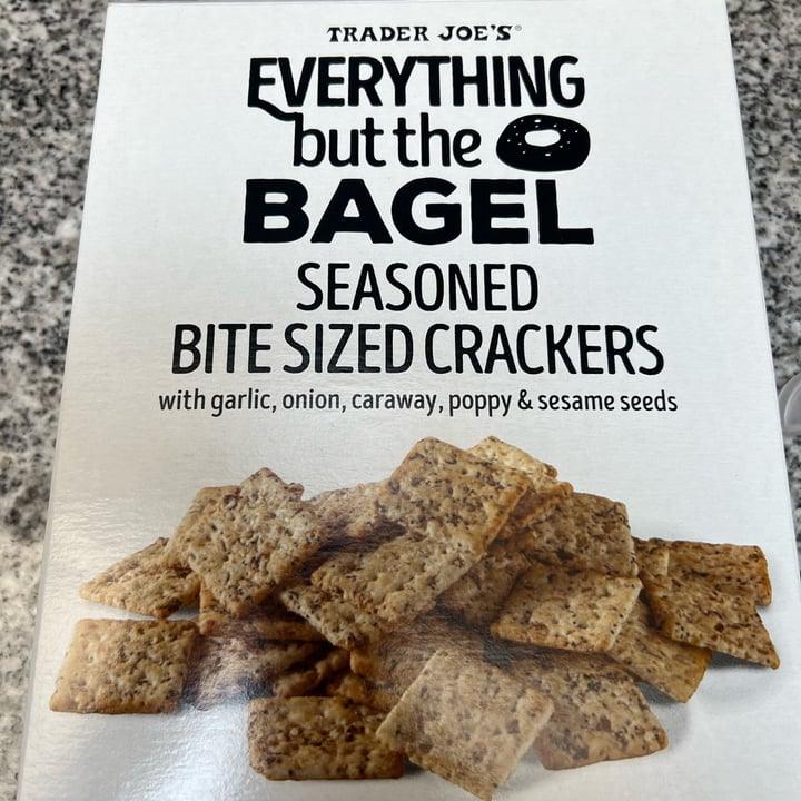 photo of Trader Joe's Everything But The Bagel Seasoned Bite Sized Crackers shared by @annettej on  08 May 2023 - review