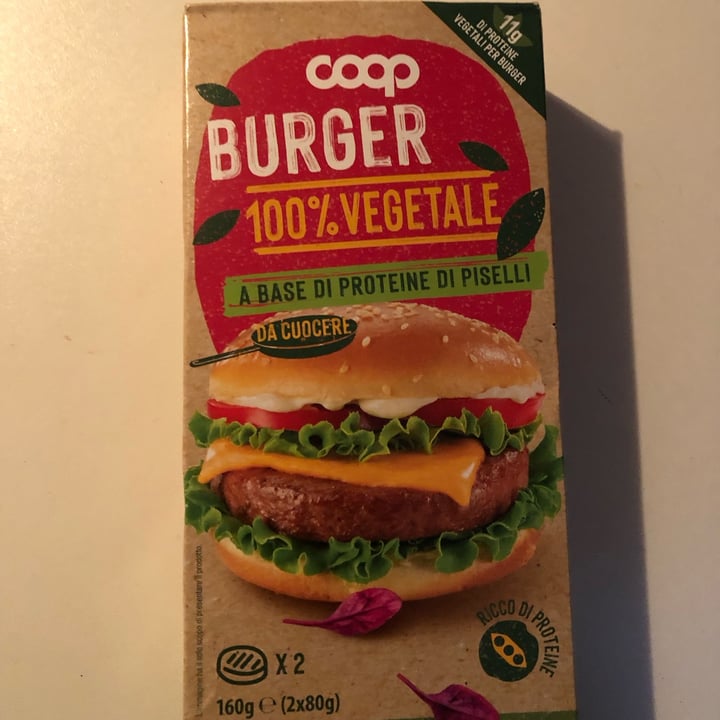 photo of Coop Burger 100 Per Cento Vegetale Coop shared by @seitansistah on  15 Jun 2023 - review