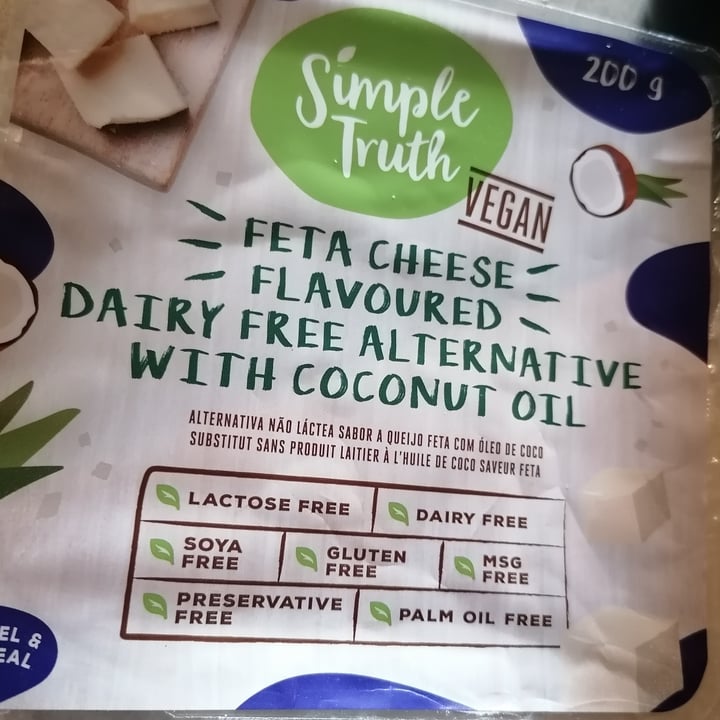 photo of Simple Truth Dairy free feta alternative shared by @leandri-k on  24 Jan 2023 - review